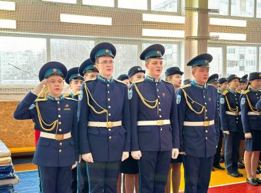 Смотр-конкурс строевой подготовки состоялся сегодня в чебоксарской школе