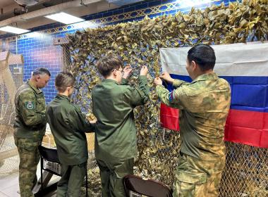 Курсанты центра «ВОИН» приняли участие в акции «Узелок победы»